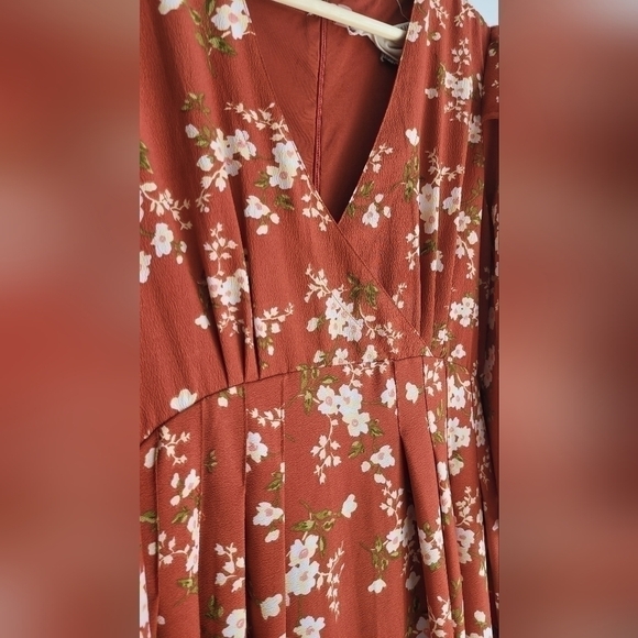 California Moonrise maxi dress xs red floral - Picture 5 of 10